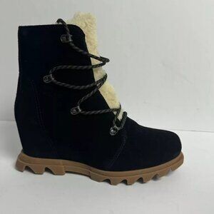 Sorel Womens Joan Of Arctic III Wedge Boot Black Size 8 M